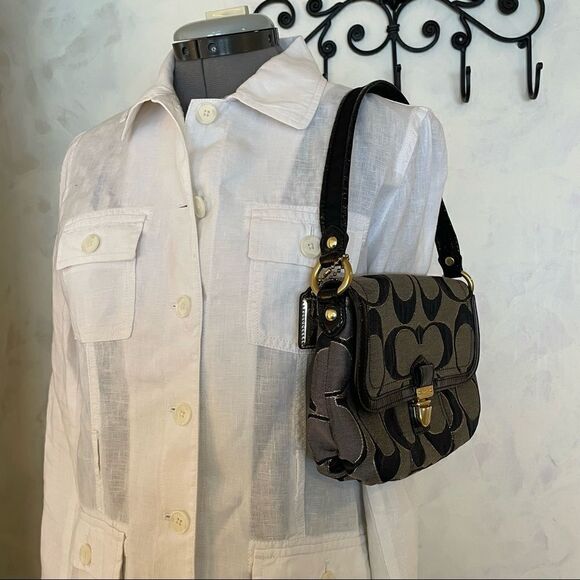 Loft Size small White 100% linen Safari Military Jacket White - Picture 8 of 12